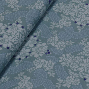 Tela de algodón vintage color azul (1 Unidad = 25cm, 2 unidades = 50cm, 3 unidades = 75cm...)