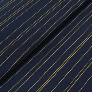 Tela de algodón japones líneas verticales doradas (1 Unidad = 25cm, 2 unidades = 50cm, 3 unidades = 75cm...)