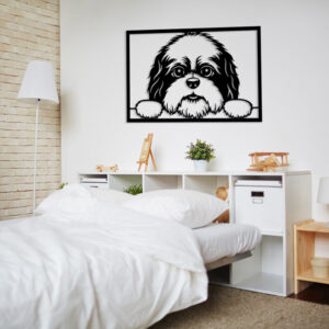 CUADRO PERRO ASOMADO