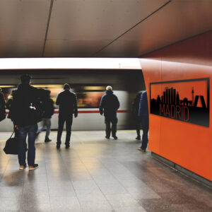 CUADRO SILUETA MADRID