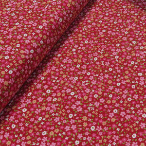 Tela de algodón 100% japones flores (1 Unidad = 25cm, 2 unidades = 50cm, 3 unidades = 75cm...)