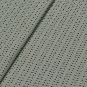 Tela de algodón 100% lunares rojo burdeos y verde (1 Unidad = 25cm, 2 unidades = 50cm, 3 unidades = 75cm...)