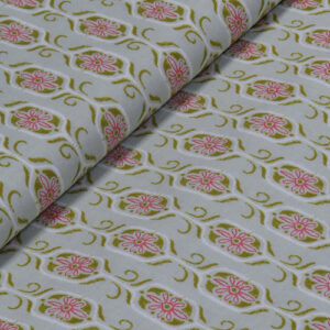 Tela de algodón 100% japones cenefas de flores (1 Unidad = 25cm, 2 unidades = 50cm, 3 unidades = 75cm...)