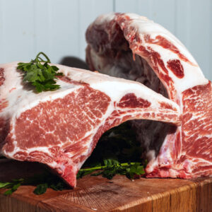 chuleta de lomo iberico.