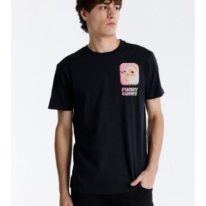 SIX VALVES Camiseta Six Valves Hombre Negra Gráfica Trasera Funny Gummy REF 112303