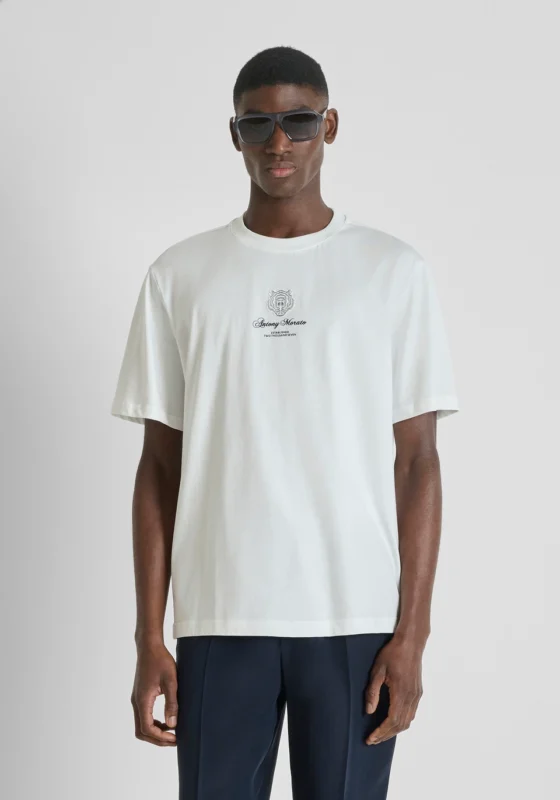 ANTONY MORATO CAMISETA DE AJUSTE RELAJADO EN JERSEY DE ALGODÓN CON DOBLE ESTAMPADO REF238503