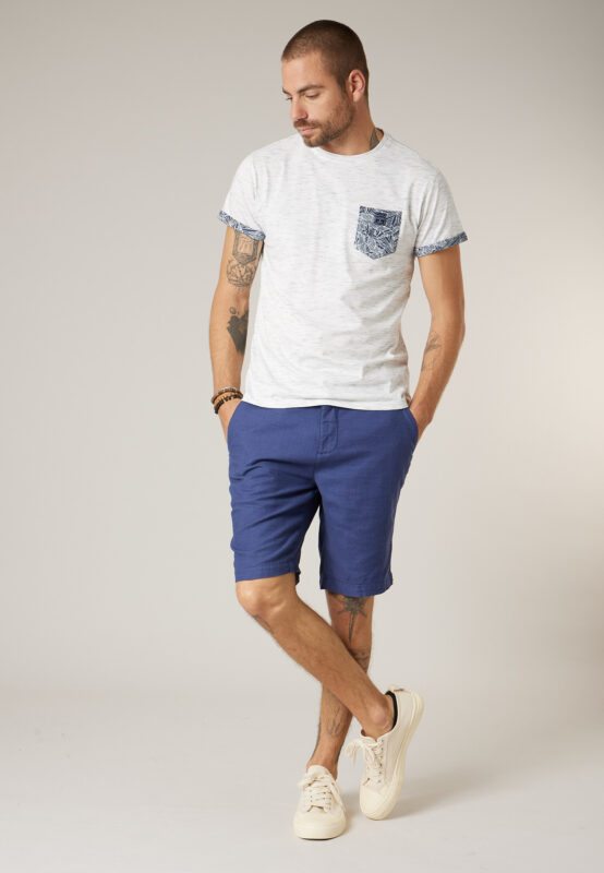Deeluxe Pantalones cortos bermudas de algodón hombre ref 201903