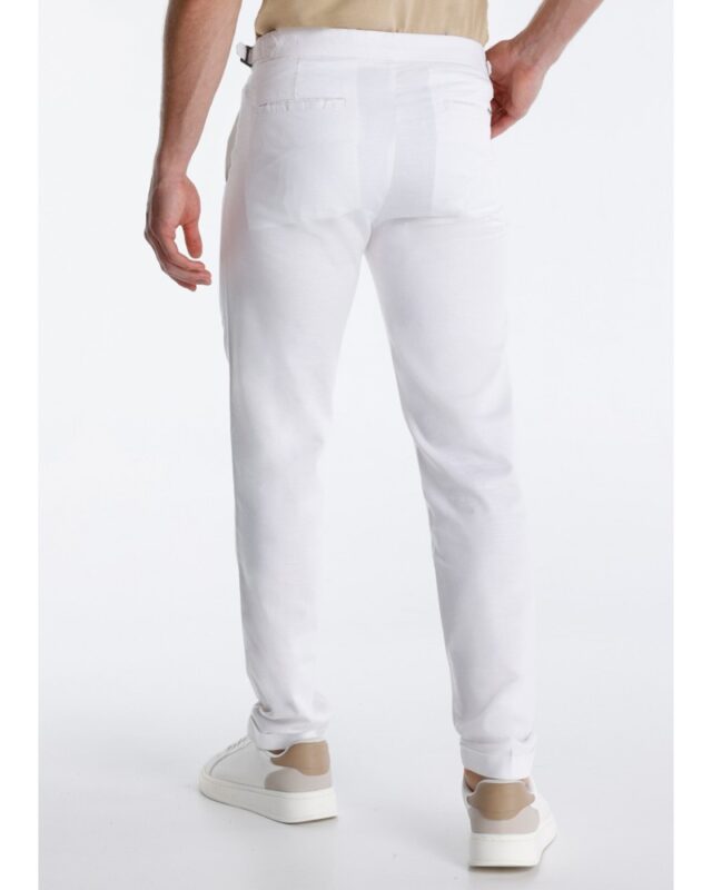 Pantalón chino hombre V&L Victorio & Lucchino blanco slim fit - Imagen 3
