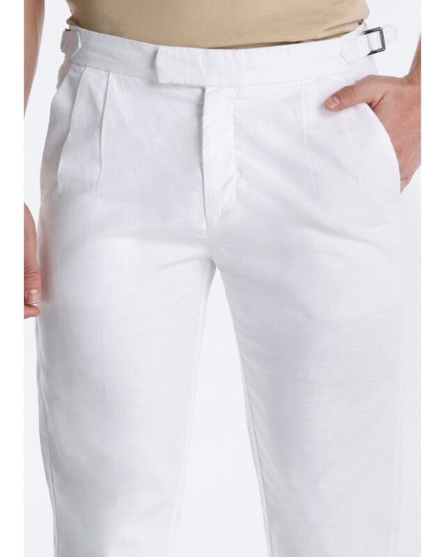 Pantalón chino hombre V&L Victorio & Lucchino blanco slim fit - Imagen 2