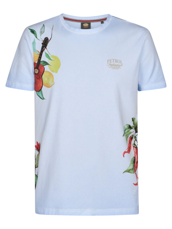 Camiseta de manga corta para hombre con estampado color cielo Petrol ind. ref135104