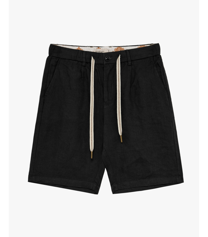 Bermuda Gianni Lupo de lino con cordón negro ref 252406