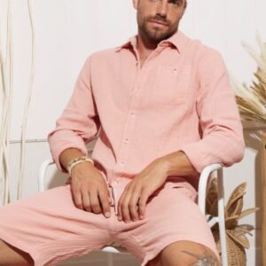Camisa manga larga en gasa de algodón DEELUXE ref 225205