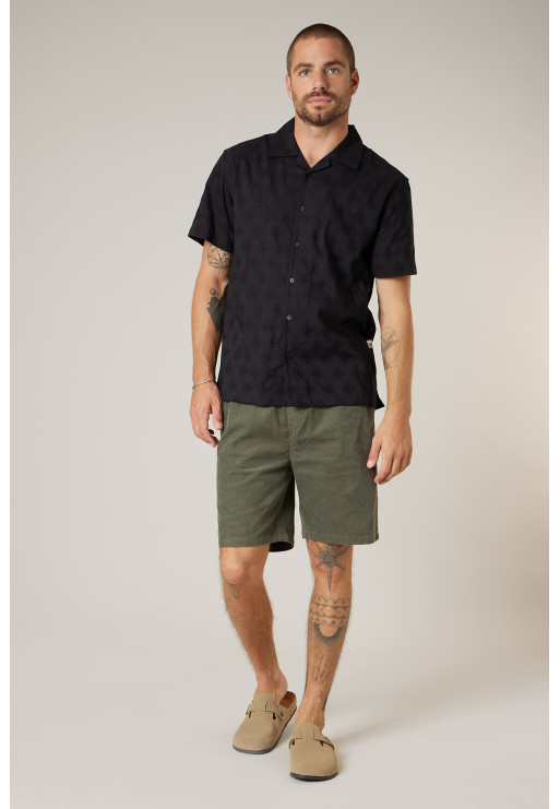 Camisa de manga corta para hombre con discreto patrón jacquard ref201920 - Imagen 5