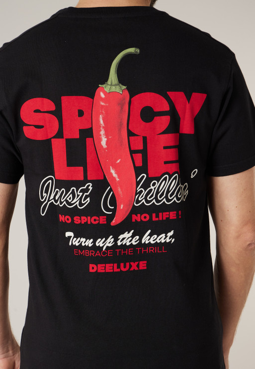 Camiseta PICANTE Camiseta de algodón para hombre estampado espalda ref112901 - Imagen 4