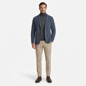 Chaqueta de Punto Blazer ‘Dark&Fish’ Estructurada marino 301612