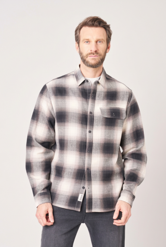DEELUXE Camisa de cuadros para hombre en 100% algodón. 252424