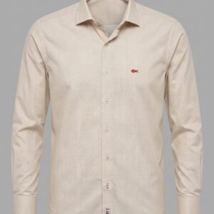 Camisa Dark & Fish Tejido tecnico Micro-estampado Beige 276308