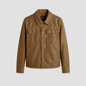 Antony Morato Abrigo camel slim fit en piel sintética 869518