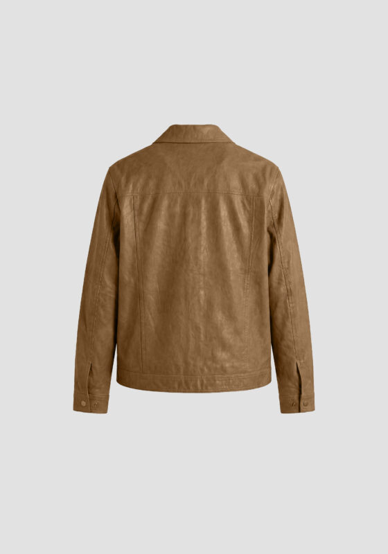 Antony Morato Abrigo camel slim fit en piel sintética 869518 - Imagen 6