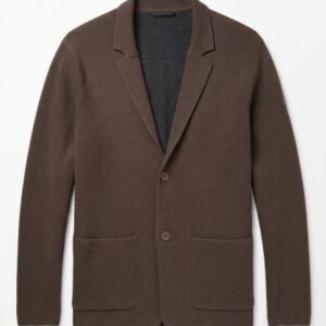 Chaqueta de Punto Blazer 'Dark&Fish' Estructurada marrón 301612