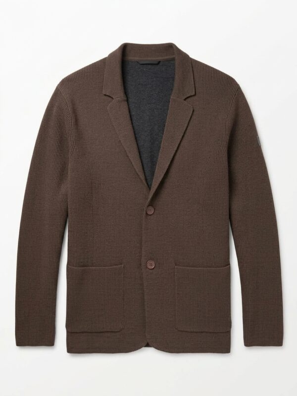 Chaqueta de Punto Blazer 'Dark&Fish' Estructurada marrón 301612