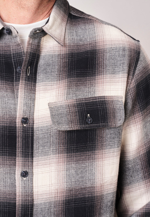 DEELUXE Camisa de cuadros para hombre en 100% algodón. 252424 - Imagen 5