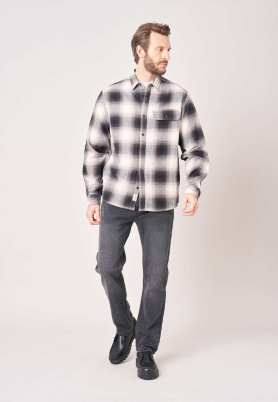 DEELUXE Camisa de cuadros para hombre en 100% algodón. 252424 - Imagen 2