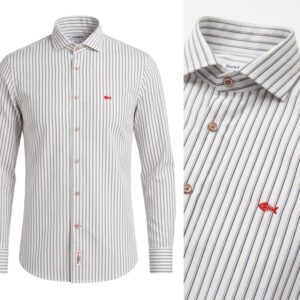Camisa Técnica Dark&Fish Hombre Rayas Bicolor Comfort Stretch - 276331