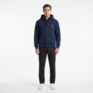 Cazadora de Felpa con Capucha Dark&Fish Hombre Navy 276314
