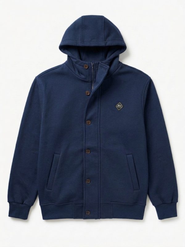 Cazadora de Felpa con Capucha Dark&Fish Hombre Navy 276314 - Imagen 3