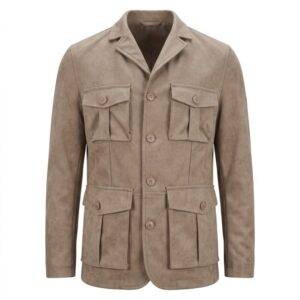Chaqueta Dark&Fish Performance Hombre Camel Efecto Ante 629720