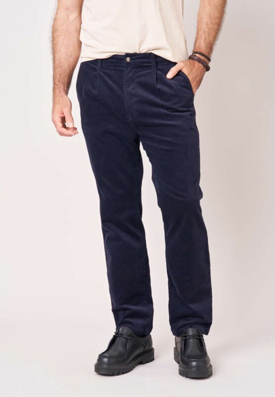 Pantalón de Pana Regular Fit con Pinza – Deeluxe 252408 - Imagen 3