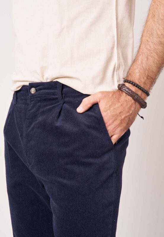 Pantalón de Pana Regular Fit con Pinza – Deeluxe 252408 - Imagen 5