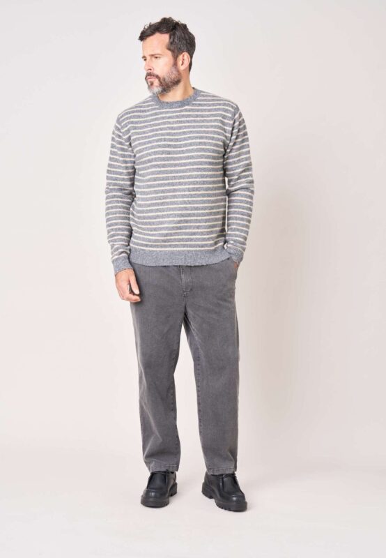 DEELUXE I Jersey reconfortante masculino de punto jacquard de rayas 225208 - Imagen 5