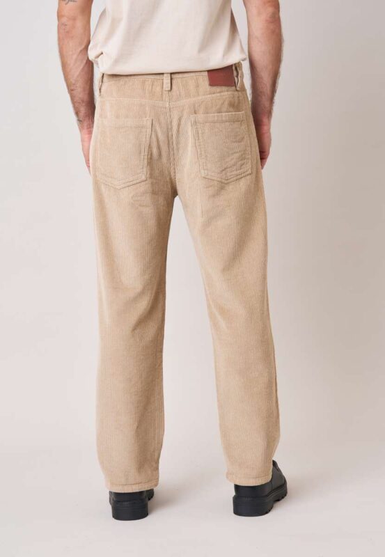 Deeluxe Pantalones de hombre de corte regular en pana 100% algodón 252414 - Imagen 3