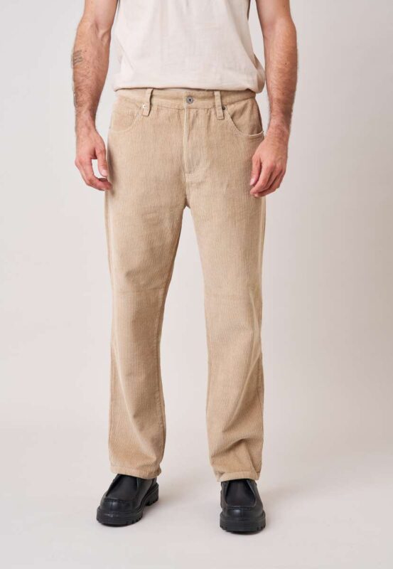 Deeluxe Pantalones de hombre de corte regular en pana 100% algodón 252414 - Imagen 2