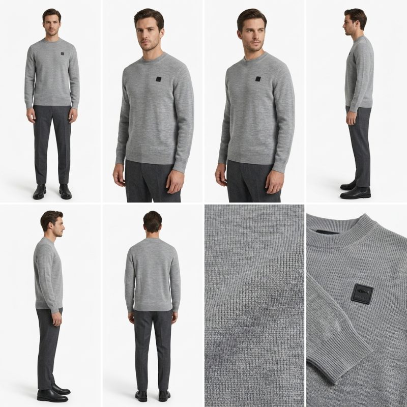 Jersey Hombre Dark&Fish Medium Grey 251143 - Imagen 6