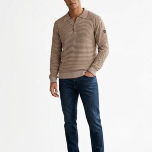 JERSEY POLO DARK&FISH rayas marrón 263701