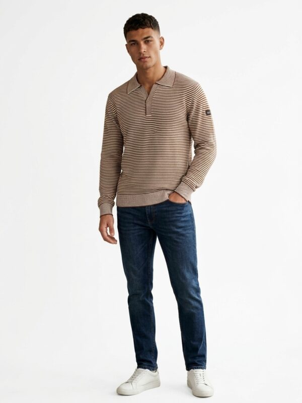 JERSEY POLO DARK&FISH rayas marrón 263701