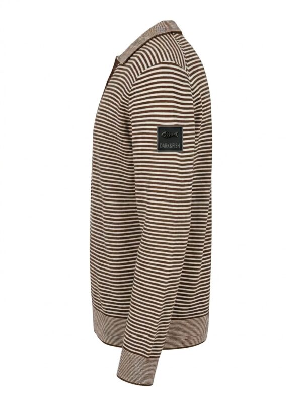 JERSEY POLO DARK&FISH rayas marrón 263701 - Imagen 4