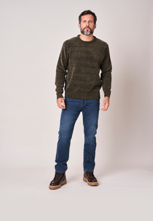 DEELUXE - Jersey de hombre de corte regular en suave punto de chenilla 168402