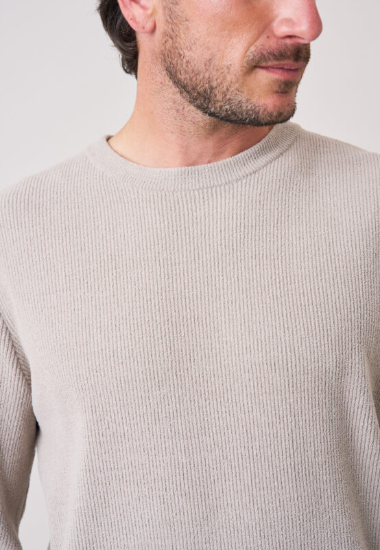DEELUXE Jersey recto de hombre cuello redondo, mangas encasinadas , hecho 100% poliéster 225207 - Imagen 4