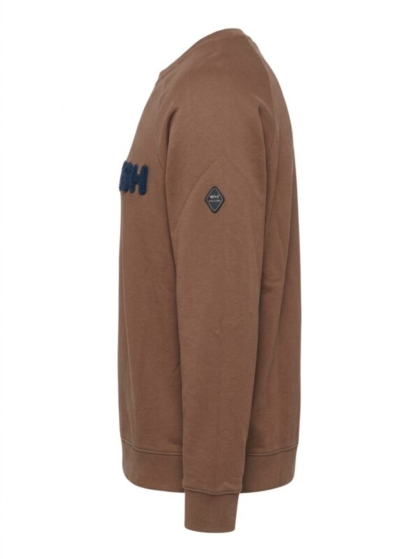 Sudadera Marrón Moka 'Dark&Fish' con Bordado rizo 251145 - Imagen 3